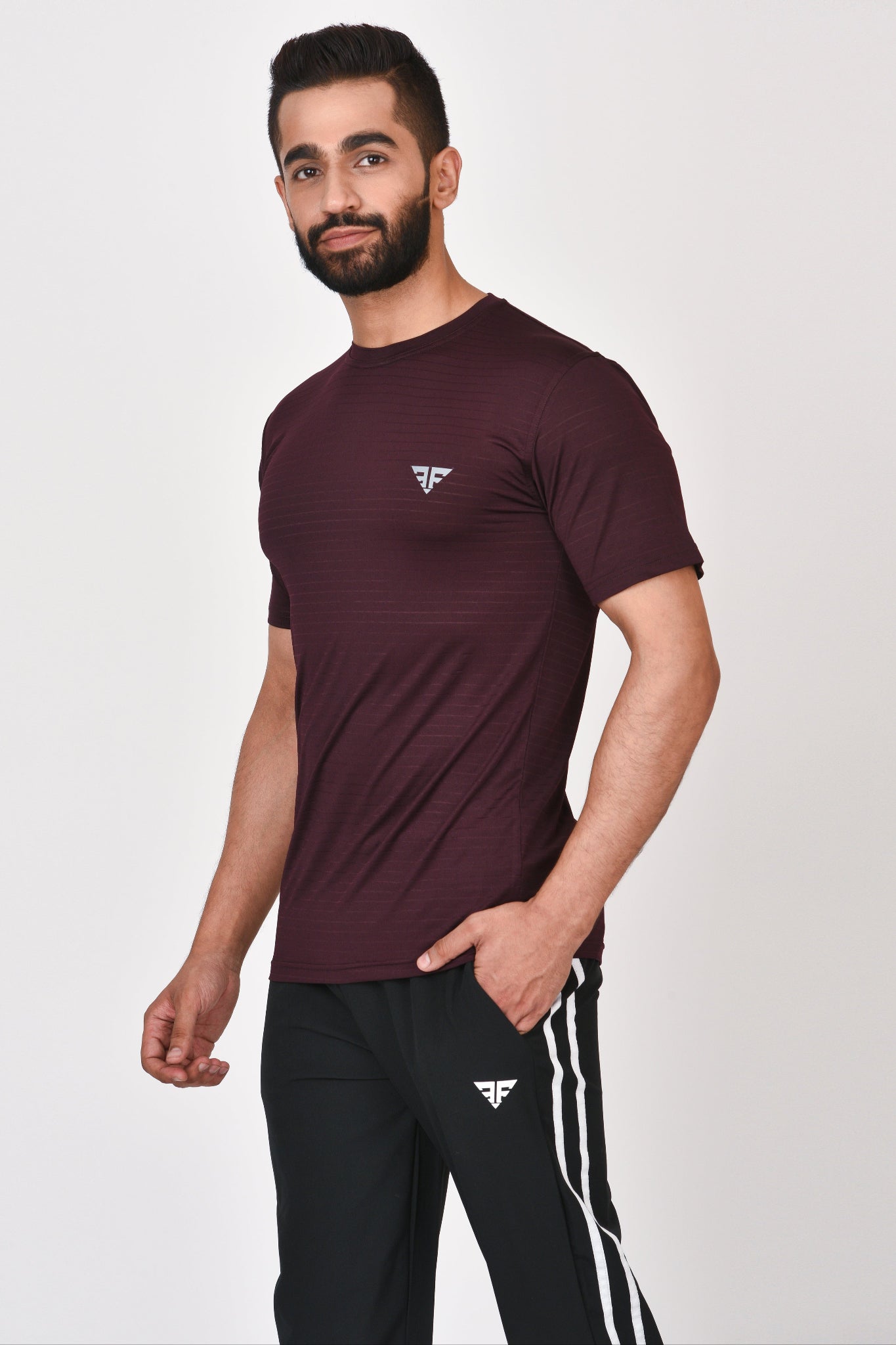 Airline T-Shirt Color Burgundy By Brute Force