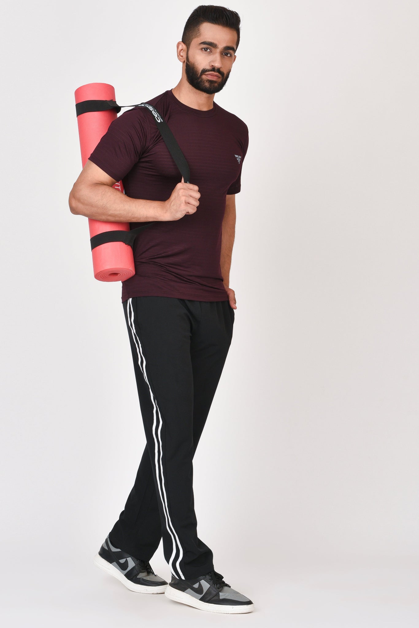 Airline T-Shirt Color Burgundy By Brute Force
