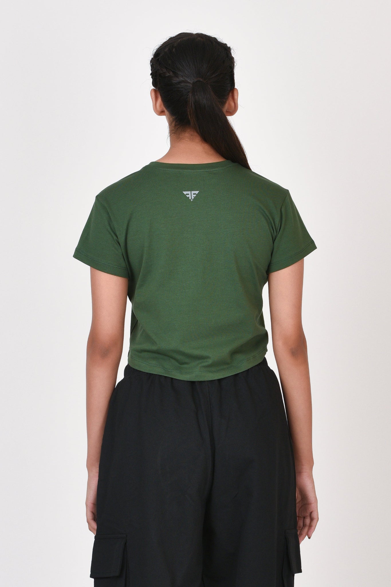 Performance Crop Top By Brute Force (Color: Green)