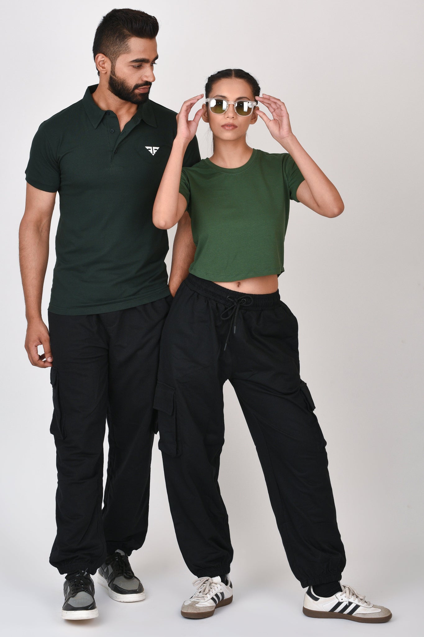 Performance Crop Top By Brute Force (Color: Green)