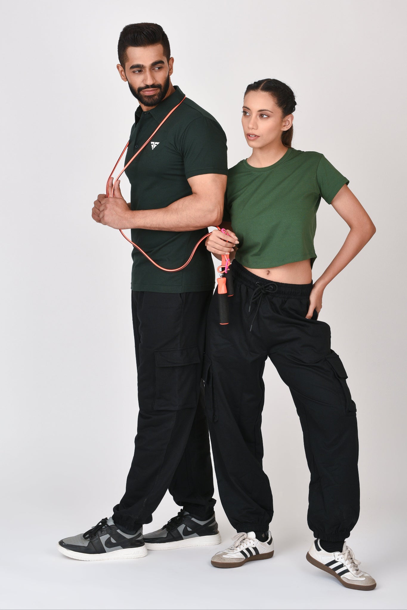 Performance Crop Top By Brute Force (Color: Green)