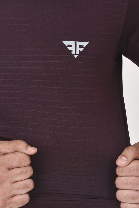 Airline T-Shirt Color Burgundy By Brute Force