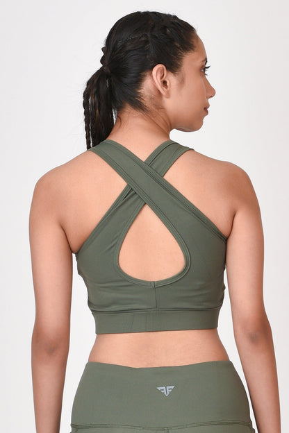 Cross Back Sports Bra - All Motion By Brute Force