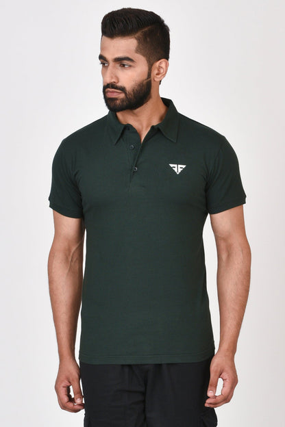 Slim Fit Ultimate Polo T-shirt By Brute Force (Color : Maroon)