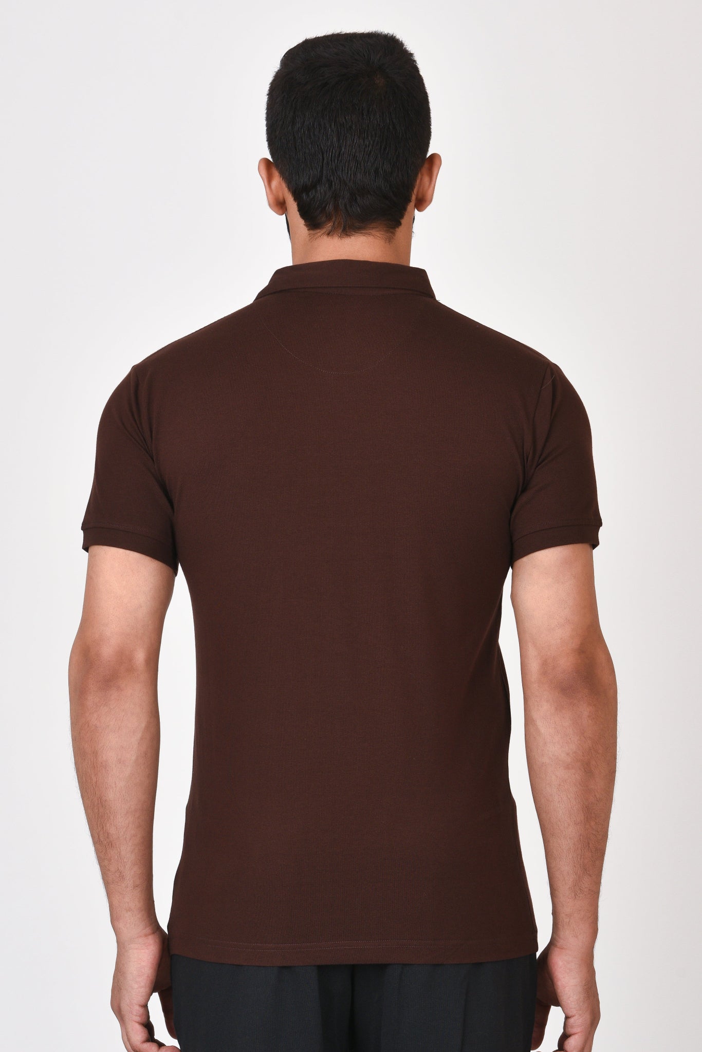 Slim Fit Ultimate Polo T-shirt By Brute Force (Color : Brown)