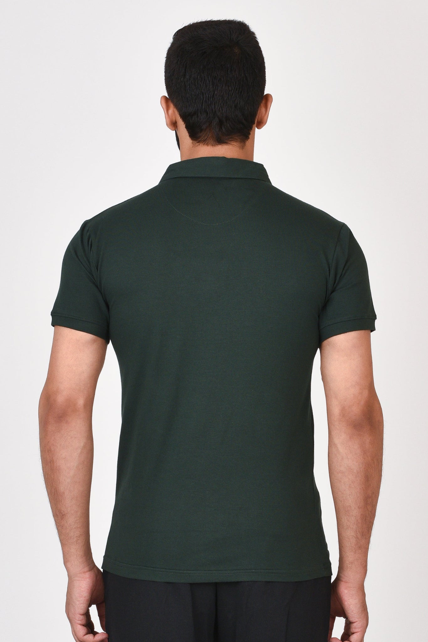 Slim Fit Ultimate Polo T-shirt By Brute Force (Color : Green)