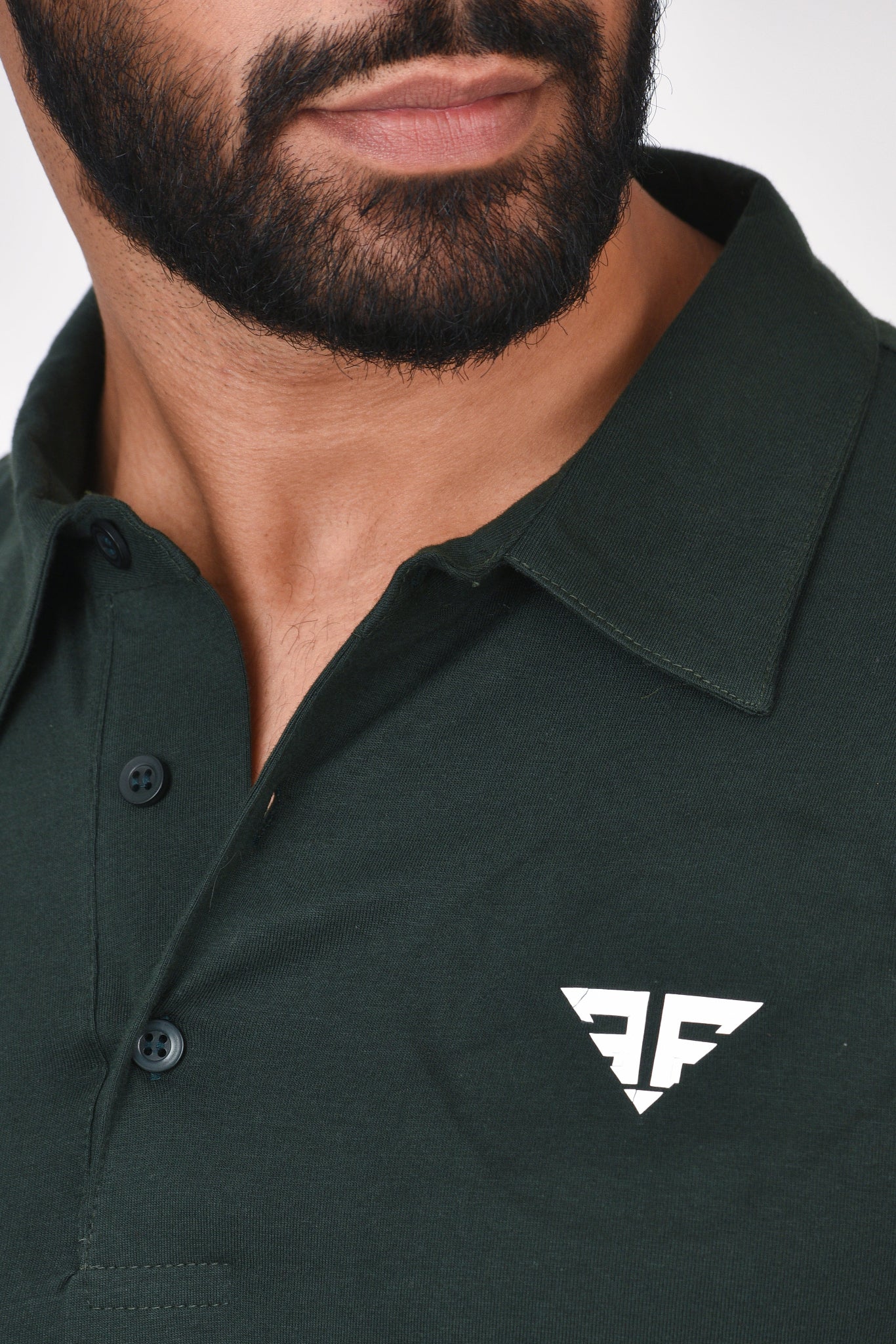 Slim Fit Ultimate Polo T-shirt By Brute Force (Color : Green)