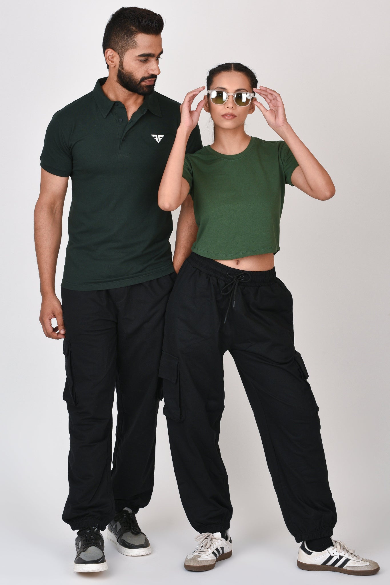 Slim Fit Ultimate Polo T-shirt By Brute Force (Color : Green)