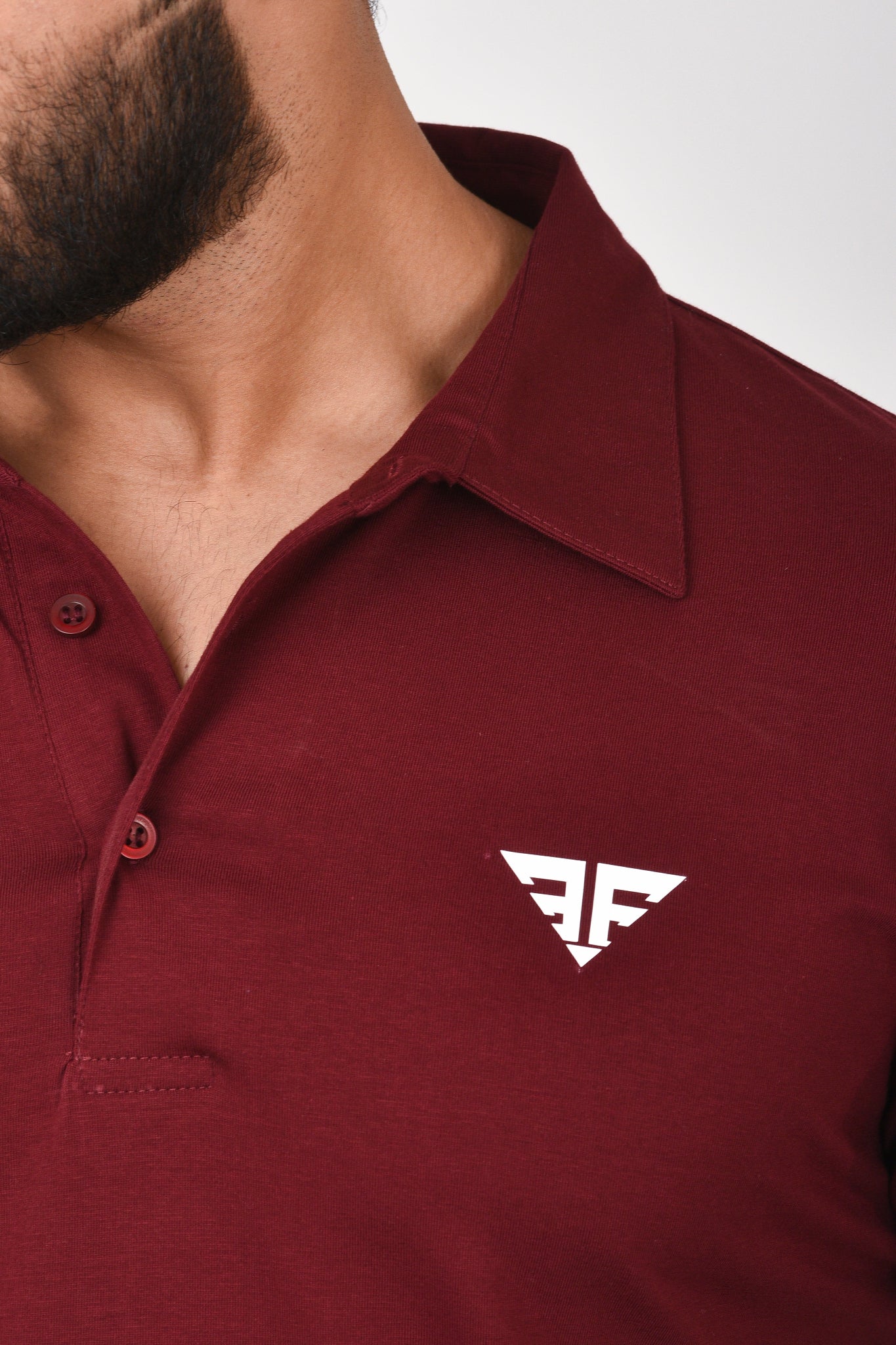 Slim Fit Ultimate Polo T-shirt By Brute Force (Color : Maroon)